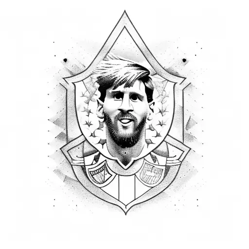 messi winning all trophy tatto tattoo design idea