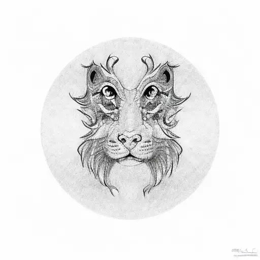 QR code type lucky love peace tattoo design idea