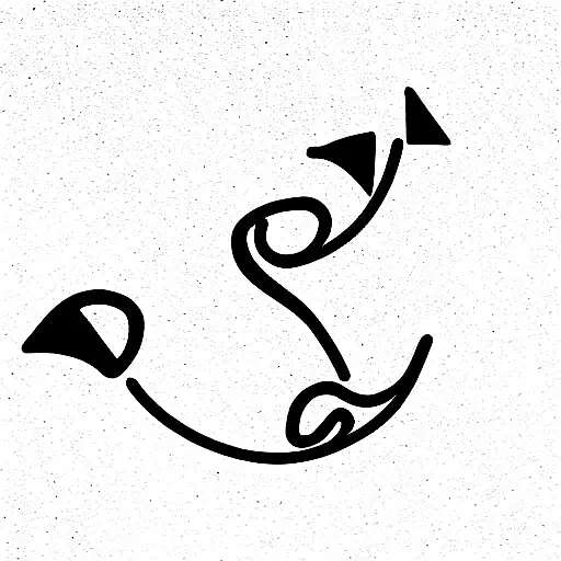 question mark tattoo design idea