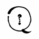 question mark tattoo design idea