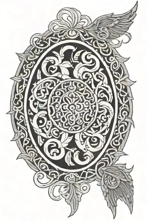 anglo saxon patterns tattoo design idea
