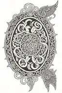 anglo saxon patterns tattoo design idea