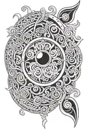 anglo saxon patterns tattoo design idea