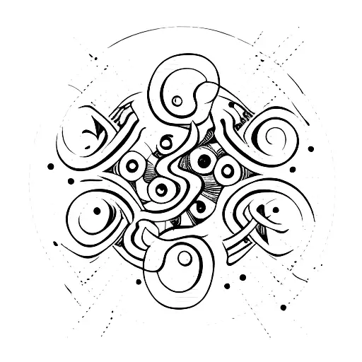 "Spin" in script with a cat tail at the end tattoo design idea