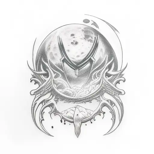 moon knight tattoo design idea