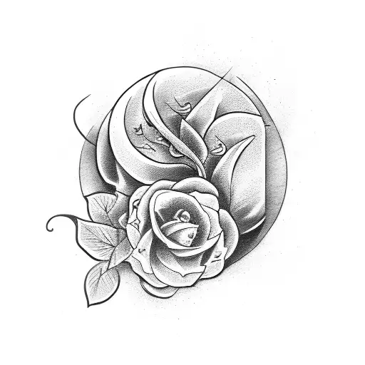 fenix lilly tattoo design idea