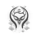 Darkness and Light are the same tattoo design idea