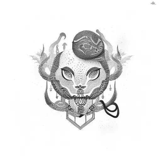 korean text tattoo design idea