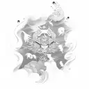 korean text tattoo design idea