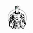 Ironman tattoo design idea