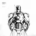 Ironman tattoo design idea