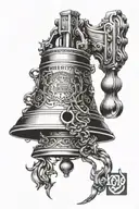 Liberty bell tattoo design idea