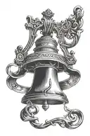 Liberty bell tattoo design idea