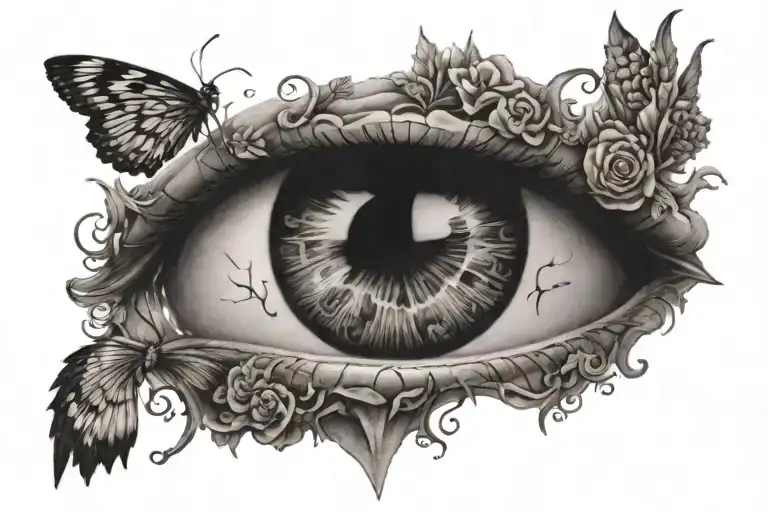 Optical, illusion tattoo tattoo design idea