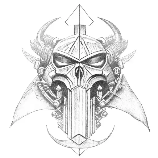 doomslayer, berserk sacrifice brand, motorcycle, gaming, berserk's eclipse, guts's dragonslayer in berserk tattoo design idea