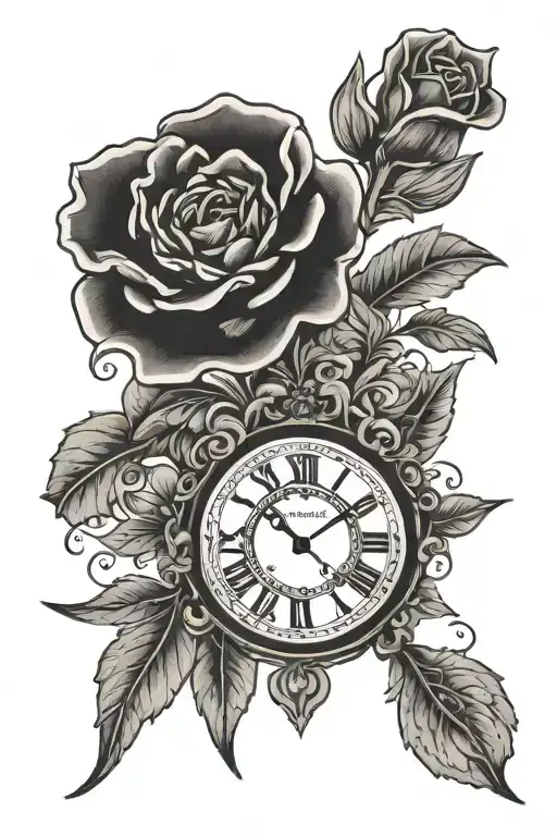 Blackwork "April 08, 2024 In Roman Numerals" Tattoo Design tattoo design idea