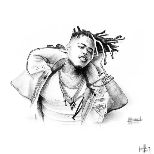 xxxtentacion tattoo design idea
