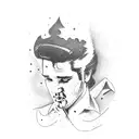 Elvis tattoo design idea