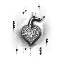 Crying Heart tattoo design idea