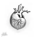 Crying Heart tattoo design idea