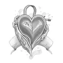 Crying Heart tattoo design idea