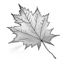 Maple Leaf tattoo design idea