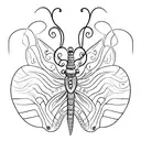 the evolution of sworm into butterfly tattoo design idea