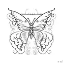 the evolution of sworm into butterfly tattoo design idea