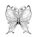 the evolution of sworm into butterfly tattoo design idea