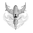 fighter plane tattoo design idea