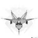 fighter plane tattoo design idea