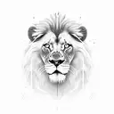 Lion and year 1986 tattoo design idea