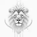 Lion and year 1986 tattoo design idea