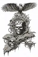 linkin park hybrid theory and meteora tattoo design idea