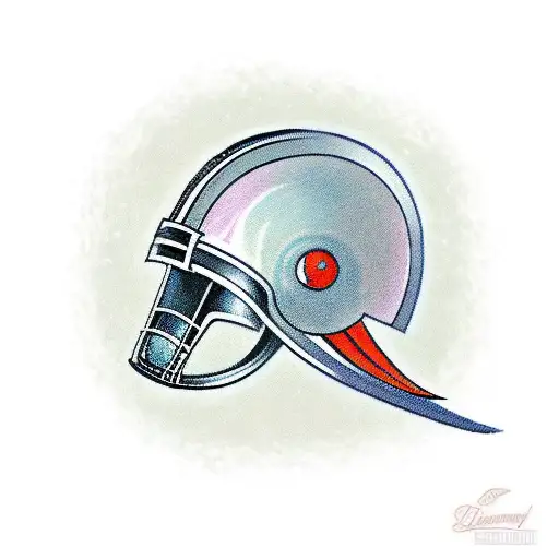 Spartan helmet seen from the front tattoo design idea