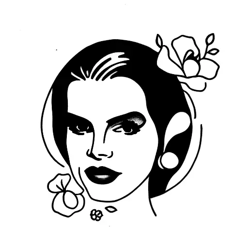 Lana del rey tattoo design idea