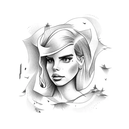 Lana del rey tattoo design idea