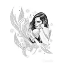 Lana del rey tattoo design idea