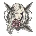 Avril Lavigne tattoo design idea