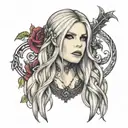 Avril Lavigne tattoo design idea