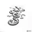 Max Payne surrounded by snakes tattoo design idea