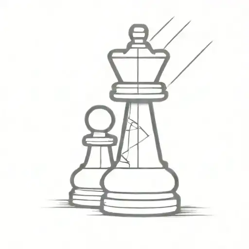  pawn transformed into queen chess pieces tattoo design idea