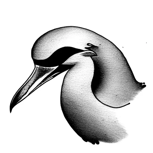 blue footed booby tattoo design idea