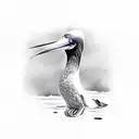 blue footed booby tattoo design idea