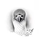 blue footed booby tattoo design idea