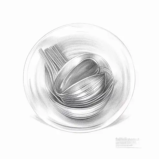 Pasta bowl tattoo design idea