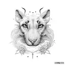 blind animals heartache tattoo design idea