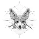 blind animals heartache tattoo design idea