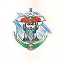 Russian orthodox bible with battle tattoo design idea