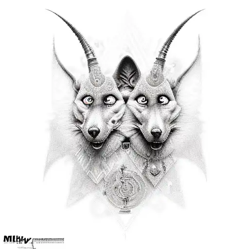 Anubis tattoo design idea